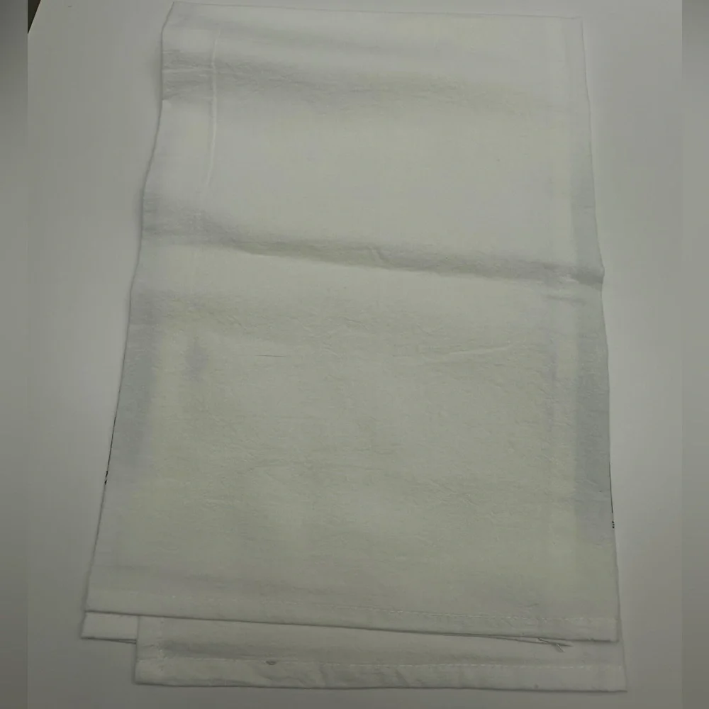 Floral Print White Kitchen Towel